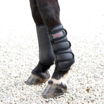 czarne ochraniacze treningowe TORONTO Covalliero dla konia