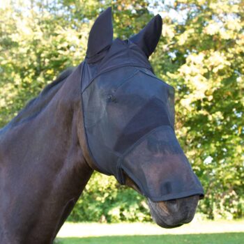 Maska chroniąca przed owadami z klapą na nozdrza czarny