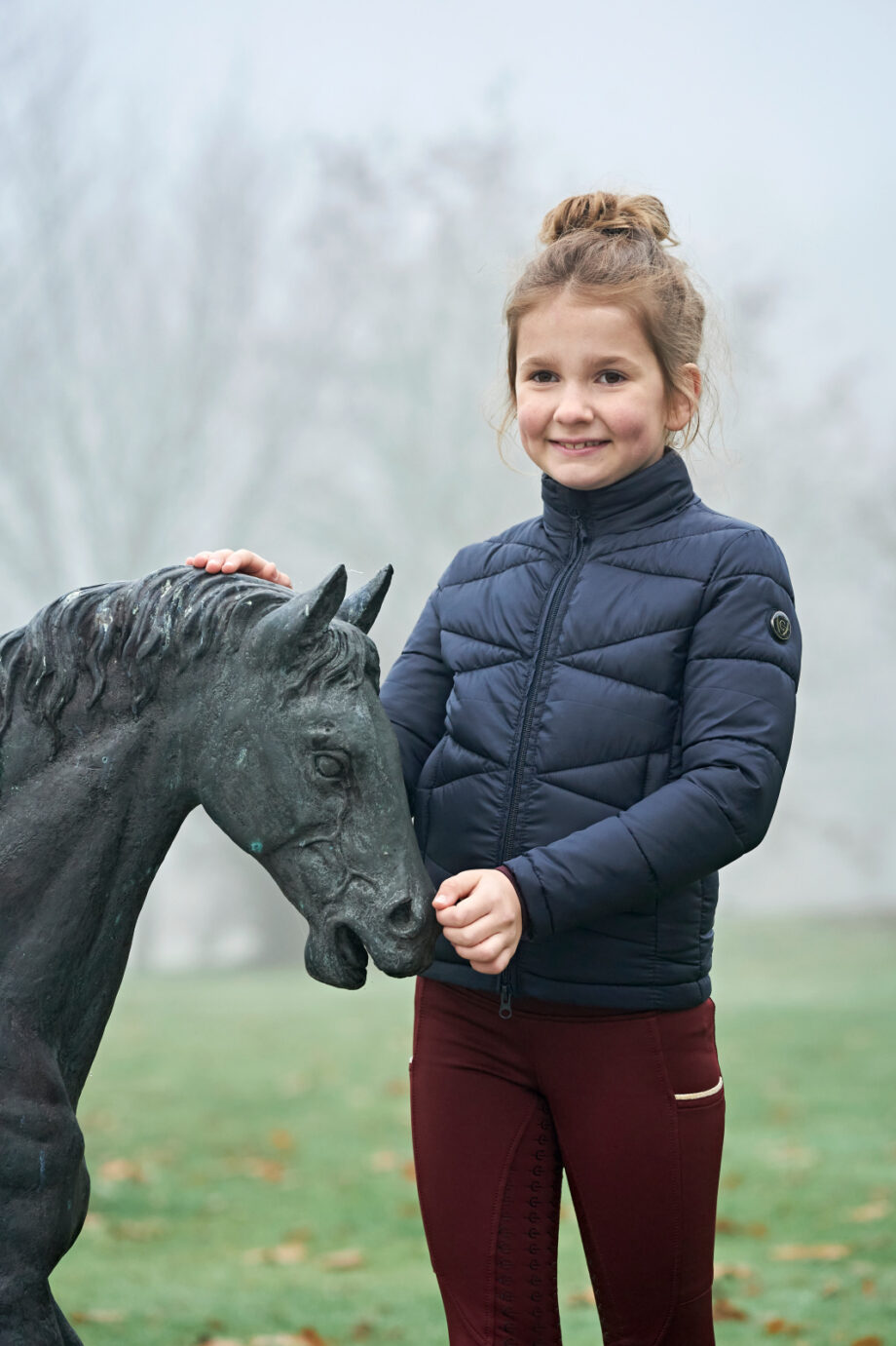 ocieplana jeździecka kurtka dziecięca kolekcja jesień zima 2022